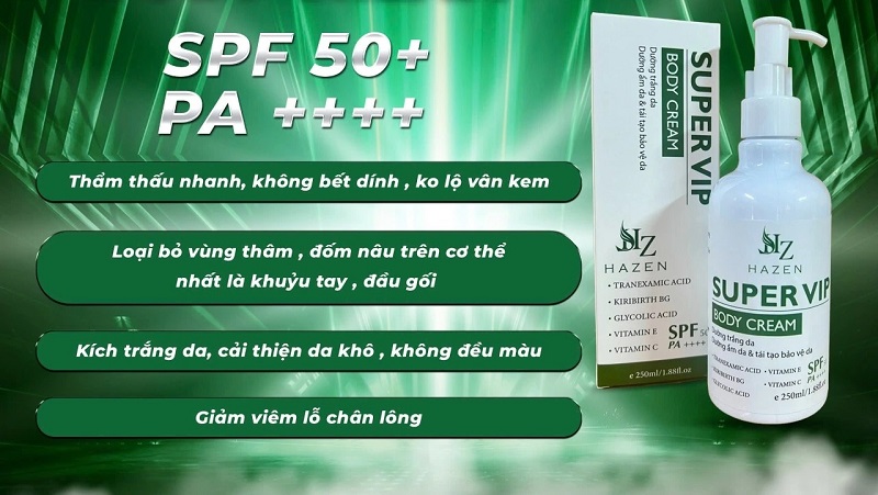 Super VIP Body Cream SPF 50+ PA++++